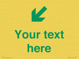 Custom Safe Condition inverse: Green Down left right arrow